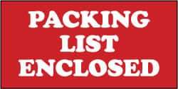 NMC - Packing List Enclosed Shipping Label - 1-3/8" High x 3" Wide - Apex Tool & Supply