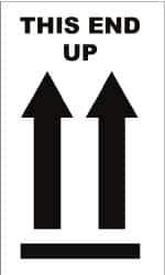 NMC - This End Up Shipping Label - 5" High x 3" Wide - Apex Tool & Supply