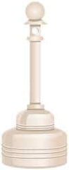 NMC - 5 Qt Polyethylene Cigarette & Cigar Receptacle - 15-1/4" Wide x 37-3/4" High - Apex Tool & Supply