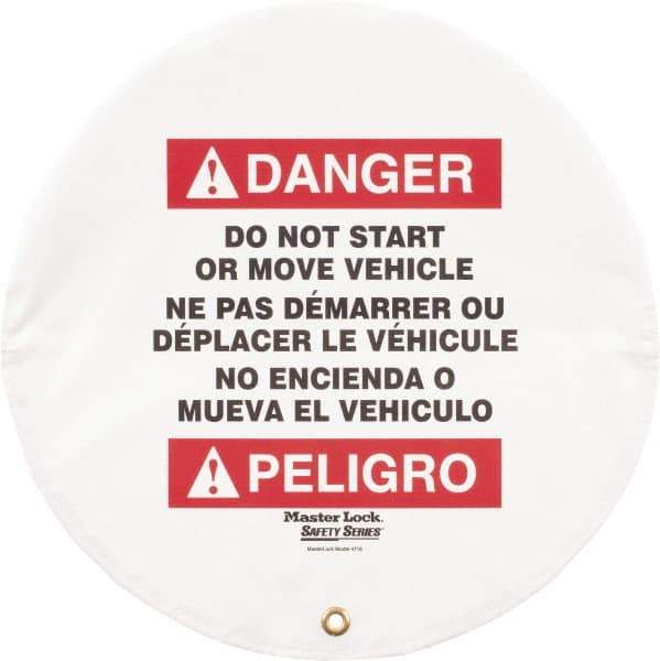 NMC - Vinyl Lockout Wheel Cover - Compatible with Lockout Hasp and Lockout Padlock - Apex Tool & Supply