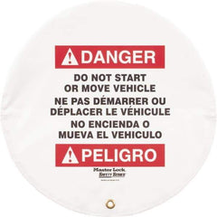 NMC - Vinyl Lockout Wheel Cover - Compatible with Lockout Hasp and Lockout Padlock - Apex Tool & Supply