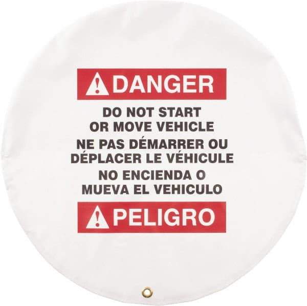 NMC - Vinyl Lockout Wheel Cover - Compatible with Lockout Hasp and Lockout Padlock - Apex Tool & Supply