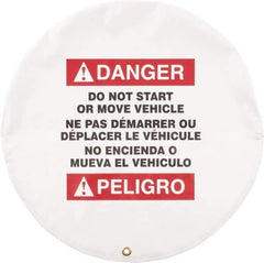 NMC - Vinyl Lockout Wheel Cover - Compatible with Lockout Hasp and Lockout Padlock - Apex Tool & Supply