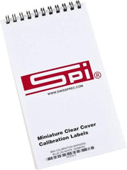 SPI - Calibration Label - Legend: Calibration, English, Blue, 1" Long x 5/8" High, No Coating - Apex Tool & Supply