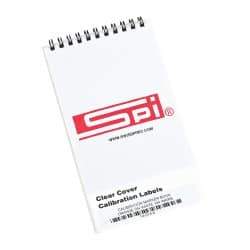 SPI - Calibration Label - Legend: Calibration, English, Orange & White, 1-3/4" Long x 5/8" High, No Coating - Apex Tool & Supply