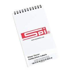 SPI - Calibration Label - Legend: Calibration, English, Orange & White, 1-3/4" Long x 5/8" High, No Coating - Apex Tool & Supply