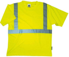 Ergodyne - Size 5XL, Lime, High Visibility, Short Sleeve T-Pocket, - 58 to 62" Chest, 1 Pocket, Polyester - Apex Tool & Supply