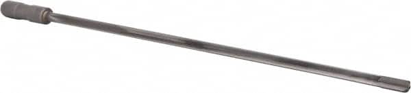 Made in USA - 7/16", 18" Flute Length, 19" Depth of Cut, Carbide-Tipped Shank, Single Flute Gun Drill - Apex Tool & Supply
