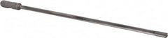 Made in USA - 7/16", 18" Flute Length, 19" Depth of Cut, Carbide-Tipped Shank, Single Flute Gun Drill - Apex Tool & Supply