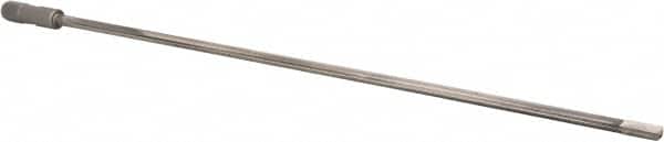 Made in USA - 7/16", 24" Flute Length, 25" Depth of Cut, Carbide-Tipped Shank, Single Flute Gun Drill - Apex Tool & Supply