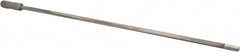 Made in USA - 7/16", 24" Flute Length, 25" Depth of Cut, Carbide-Tipped Shank, Single Flute Gun Drill - Apex Tool & Supply