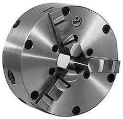Kalamazoo - 4" Chuck Diam, 3 Jaw Universal Chuck - 5C Compatible Collet Series, Steel, Use with Universal Indexers - Apex Tool & Supply
