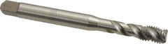 Emuge - 5/16-18 UNC, 3 Flute, 45° Helix, Bottoming Chamfer, Bright Finish, Cobalt Spiral Flute STI Tap - Right Hand Flute, 3-15/16" OAL, 0.381" Shank Diam, 0.866" Thread Length, 3B Class of Fit, Series Enorm Z - Exact Industrial Supply