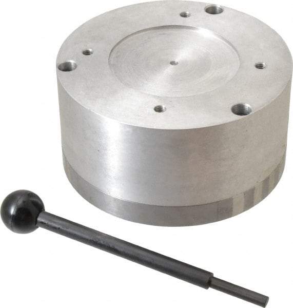 Suburban Tool - Standard Pole Round Permanent Magnetic Rotary Chuck - 5-1/2" Wide x 3" High, Ceramic - Apex Tool & Supply