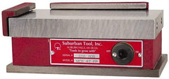 Suburban Tool - Standard Pole Square Permanent Magnetic Block Chuck - 9" Long x 9" Wide x 2-5/8" High, Ceramic - Apex Tool & Supply