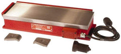 Suburban Tool - 18-1/2" Long x 6" Wide x 3-1/2" High, 130 Watts, Rectangular, Electromagnetic Chuck - 1/8" Pole Width, Transvere Pole Alignment - Apex Tool & Supply