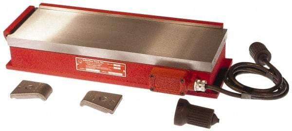 Suburban Tool - 36-1/2" Long x 12" Wide x 3-1/4" High, 300 Watts, Rectangular, Electromagnetic Chuck - 1/8" Pole Width, Longitudinal Pole Alignment - Apex Tool & Supply