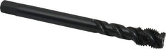 OSG - 7/16-20 UNF 3 Flute 2B Modified Bottoming Spiral Flute Tap - Vanadium High Speed Steel, Oxide Finish, 100mm OAL, Right Hand Flute, Right Hand Thread - Apex Tool & Supply