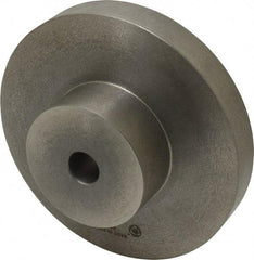 Bison - Adapter Back Plate for 8" Diam Self Centering Lathe Chucks - 0.98" Through Hole Diam, 4.02mm ID, 8.3" OD, 1.18" Flange Height, Cast Iron - Apex Tool & Supply