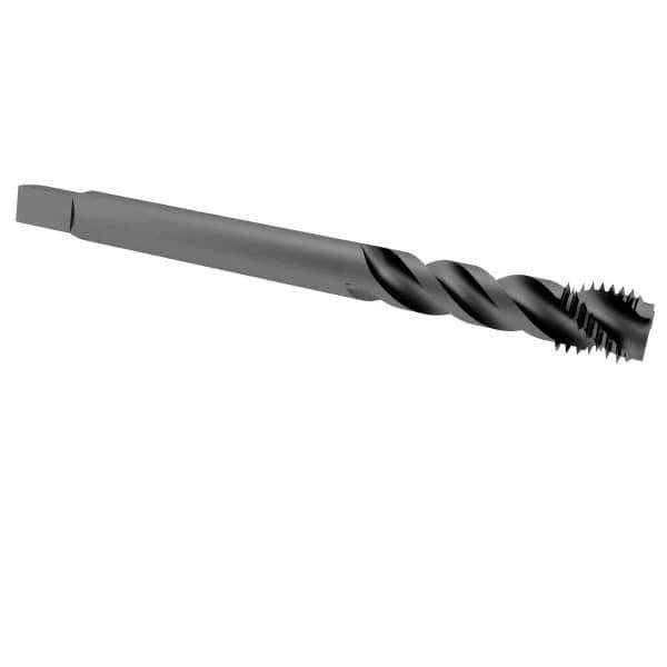 OSG - 1/2-13 UNC 3 Flute 2B Modified Bottoming Spiral Flute Tap - Vanadium High Speed Steel, Oxide Finish, 110mm OAL, Right Hand Flute, Right Hand Thread - Apex Tool & Supply