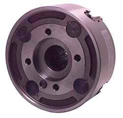 Bison - 4 Jaws, 12" Diam, Independent Manual Lathe Chuck - A2-8 Mount Spindle, Reversible, 1,200 Max RPM, 3.15" Through Hole Diam, Cast Iron - Apex Tool & Supply