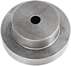 Bison - Adapter Back Plate for 10" Diam Self Centering Lathe Chucks - 1.57" Through Hole Diam, 4.53mm ID, 10.24" OD, 1.26" Flange Height, Cast Iron - Apex Tool & Supply