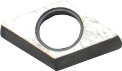 Kennametal - 3/8" Inscribed Circle, Diamond (Shape) Turning Shim for Indexables - 1/8" Thick, SKDP Shim Style - Apex Tool & Supply