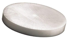 Made in USA - 4 Inch Diameter, 6 Inch Thick, Plastic Disc - Natural, Acetal - Apex Tool & Supply