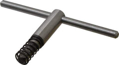 Bison - 4, 5" Chuck Diam Compatibility, Lathe Chuck Key - Compatible with 3-Jaw Chucks, 4-Jaw Chucks, 6-Jaw Chucks, Self Ejecting, 3-5/32" Body Length, 0.3543" Actual Key Square Size - Apex Tool & Supply