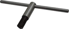 Bison - 6, 8" Chuck Diam Compatibility, Lathe Chuck Key - Compatible with 3-Jaw Chucks, 4-Jaw Chucks, 6-Jaw Chucks, Self Ejecting, 3-15/16" Body Length, 0.4331" Actual Key Square Size - Apex Tool & Supply