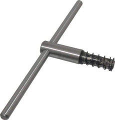 Bison - 10, 12" Chuck Diam Compatibility, Lathe Chuck Key - Compatible with 3-Jaw Chucks, 4-Jaw Chucks, 6-Jaw Chucks, Self Ejecting, 4-23/32" Body Length, 0.5512" Actual Key Square Size - Apex Tool & Supply