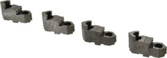 Bison - 8" Max Chuck Diam Compatibility, Steel Tongue & Groove Hard Lathe Top Jaws - 1-1/16" Wide x 3.174" Long x 1.713" High - Apex Tool & Supply