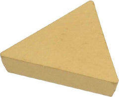 Kennametal - TPU321 Grade KC850 Carbide Turning Insert - TiC/TiCN/TiN Finish, 60° Triangle, 3/8" Inscr Circle, 1/8" Thick, 1/64" Corner Radius - Apex Tool & Supply