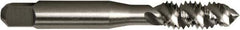 Vermont Tap & Die - 1/4-28 UNF 3 Flute 2/3B Plug Spiral Flute Tap - High Speed Steel, Bright Finish, 2-1/2" OAL, Right Hand Flute, Right Hand Thread, H3, Series 5155 - Exact Industrial Supply