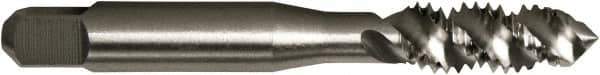 Vermont Tap & Die - #6-32 UNC 3 Flute 2B Plug Spiral Flute Tap - High Speed Steel, Bright Finish, 2" OAL, Right Hand Flute, Right Hand Thread, H3, Series 5155 - Exact Industrial Supply