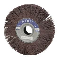Merit Abrasives - 10" Diam, 80 Grit Aluminum Oxide Unmounted Flap Wheel - 1-3/4" Hole, 2" Wide, Coated, Medium Grade, 4,000 Max RPM , Cloth Backing - Apex Tool & Supply