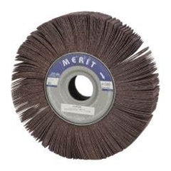 Merit Abrasives - 10" Diam, 80 Grit Aluminum Oxide Unmounted Flap Wheel - 1-3/4" Hole, 2" Wide, Coated, Medium Grade, 4,000 Max RPM , Cloth Backing - Apex Tool & Supply