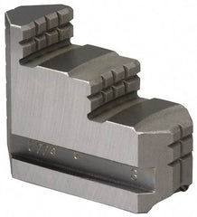 Bison - 10" Max Chuck Diam Compatibility, Steel Master Jaws - 1.2598" Wide x 3.7992" Long x 2.4803" High - Apex Tool & Supply