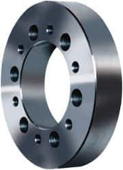 Pratt Burnerd America - Adapter Back Plate for 6" Diam Self Centering Lathe Chucks - A1/A2-5 Mount, 1.81" Through Hole Diam, Steel - Apex Tool & Supply