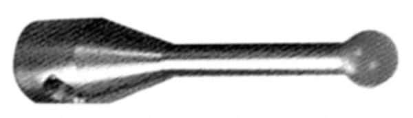 Fowler - 8 mm Ball Diameter, Stainless Steel Stem, M2 Thread, Ruby Point Ball Tip CMM Stylus - 12 mm Overall Length - Apex Tool & Supply