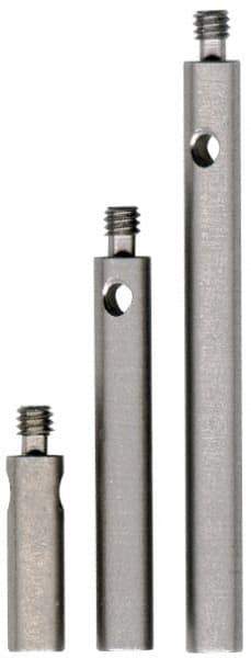 Fowler - M2 Female and Male Connection, 3mm Stem Diameter, Stainless Steel, CMM Stylus Extension - 40mm Overall Length, 4mm Outer Diameter, For Use with CMM Touch Trigger Probes - Apex Tool & Supply