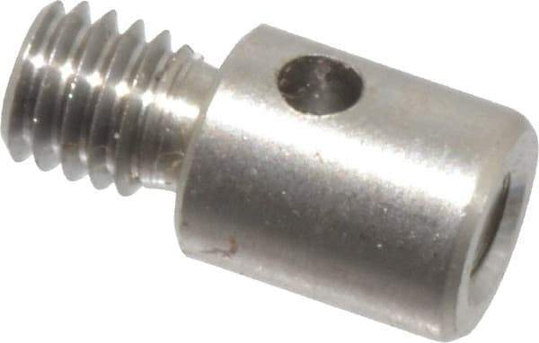 Fowler - M3 Female, M2 Male, Stainless Steel, CMM Thread Adapter - 5mm Long - Apex Tool & Supply