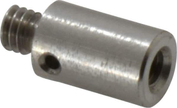 Fowler - M3 Female, M4 Male, Stainless Steel, CMM Thread Adapter - 10mm Long - Apex Tool & Supply