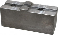 H & R Manufacturing - 15" Chuck Capacity, Tongue & Groove Attachment, Square Soft Lathe Chuck Jaw - Steel, 3" Btw Mount Hole Ctrs, 5-5/8" Long x 2" Wide x 2-5/16" High, 1/2" Groove - Apex Tool & Supply