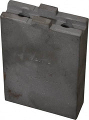 H & R Manufacturing - 5 to 6" Chuck Capacity, Tongue & Groove Attachment, Square Soft Lathe Chuck Jaw - Steel, 1-1/4" Btw Mount Hole Ctrs, 2-3/16" Long x 3/4" Wide x 3-3/8" High, 5/16" Groove - Apex Tool & Supply