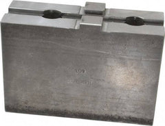 H & R Manufacturing - 18 to 21" Chuck Capacity, Tongue & Groove Attachment, Square Soft Lathe Chuck Jaw - Steel, 3" Btw Mount Hole Ctrs, 5-5/8" Long x 2" Wide x 3-13/16" High, 1/2" Groove - Apex Tool & Supply
