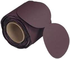 3M - 6" Diam, 60 Grit Aluminum Oxide Adhesive PSA Disc - Medium Grade, X Weighted Cloth Backing, For Bench Top Motors, Random Orbital Sanders - Apex Tool & Supply