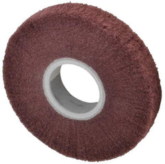 3M - 6" Diam Aluminum Oxide Finishing Flap Wheel - 2" Hole, 1" Wide, Density 3, Nonwoven, Very Fine Grade, 3,400 Max RPM - Apex Tool & Supply