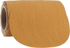 3M - 8" Diam, 120 Grit FEPA, Aluminum Oxide Adhesive PSA Disc - Fine Grade, Gold, F Weighted Backing, Flexible, Use with Random Orbital Sanders - Apex Tool & Supply