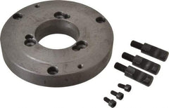 Interstate - Adapter Back Plate for 6" Diam Self Centering Lathe Chucks - D1-4 Mount - Apex Tool & Supply